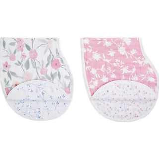 Aden + Anais aden + anais Natural 100% Cotton Muslin Ma Fleur Burpy Bibs 2 Pack