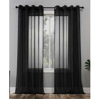 Nr. 918 Emily Sheer Voile Grommet Curtain Panel 59 """" X 63 """" S?lvgr?