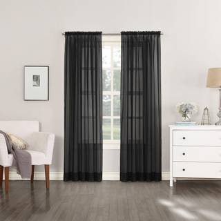 Nr. 918 53566 Emily Sheer Voile Rod Pocket Curtain Panel 59 """" X 63 """" Gul