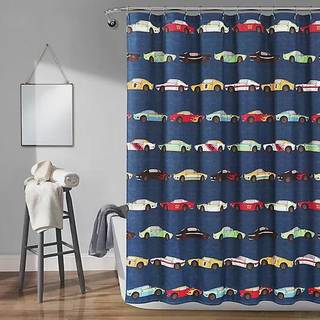 Frodig indretning Navy biler bruseforhæng