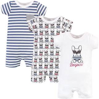 Hudson Baby Unisex Cotton Rompers French Dog 12-18 m?neder