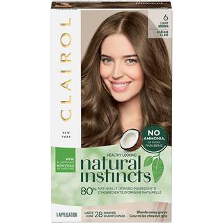 Clairol naturlige instinkter demi-permanent h?rfarve 6 lysebrun h?rfarvepakke p? 1