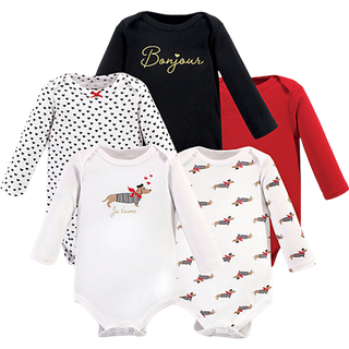 Hudson baby unisex baby bomuld lang?rmet bodysuits bonjour 6-9 m?neder os
