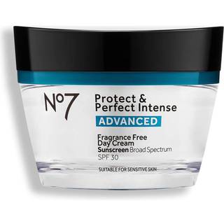 NO7 Protect & Perfect Intense Advanced Day Cream SPF 30 - Anti -aging Facial Fuktighetskräm med anti -rynkteknologi - Hydrating Hyaluronic Acid C