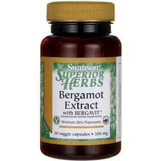 Bergamotekstrakt, 500 mg - 30 kapsler