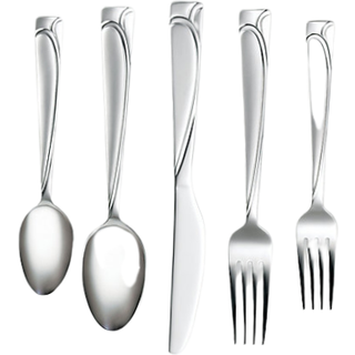 Cambridge Silversmiths Mena Sand 40-Piece med Chrome Buffet Bestrow Set