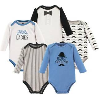 Hudson baby unisex baby bomuld langærmet bodysuits perfekte herrer 6-9 måneder os