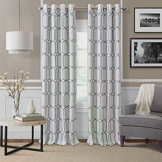 Elrene Home Fashions Kaiden Geometrisk Room-m?rkende vinduesgardin enkeltpanel 52 """" W x 84 """" L (1 panel) Gr?