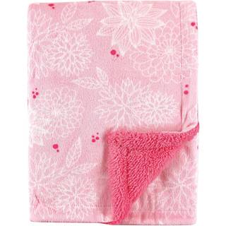 Hudson Baby Unisex Baby Plys Mink og Sherpa t?ppe Floral One Size