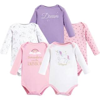 Hudson baby unisex baby bomuld langærmet bodysuits magisk enhjørning 0-3 måneder os