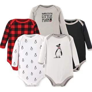 Hudson baby unisex baby bomuld lang?rmet bodysuits penguin 0-3 m?neder os
