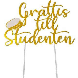 Grattis till studenten kagepynt