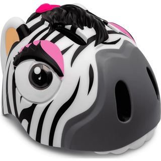 Crazy Safety Zebra cykelhjelm - sort/hvid (49-55 cm) (100901-01-01)