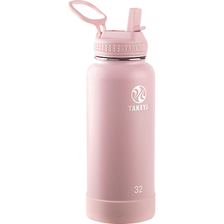 Takeya Actives 32 oz vakuum isoleret rustfrit st?l vandflaske med halm l?g premium kvalitet r?dme