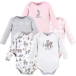 Hudson baby unisex baby bomuld lang?rmet bodysuits vinterskov 0-3 m?neder