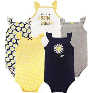 Hudson baby unisex baby bomuld ?rmel?se bodysuits bodysuit daisy 12-18 m?neder os