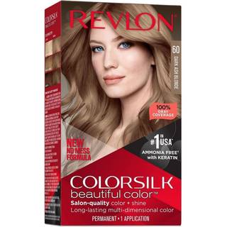 Revlon Colorilk Smuk farve Permanent hårfarve Langvarig high-definition Color Shine & Silky Softness med 100% grå dækning Ammoniak gratis 060 Dar