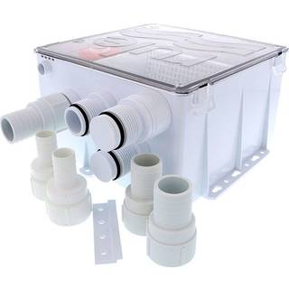 Brusepumpe båd Rule Shower Drain Box (1100B + 40A), 12 V, 69 l/min, 3/4" (19 mm) / 1" (25 mm) / 1 1/8" (28 mm) / 1 1/2" (38 mm) slange