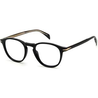 DAVID BECKHAM Mand DB 1018 807 Optiske stel Acetat Sort Rund