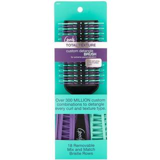 Goody Total tekstur Tilpasselig b?rste - Detangller b?rste med 18 blanding og match aftagelige b?rstehaver til ekstrem personalisering - tykke og