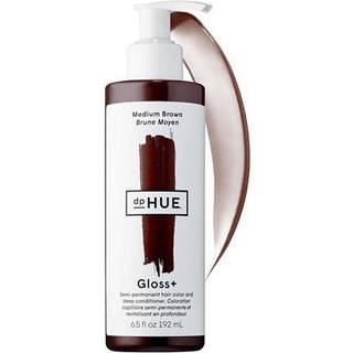 DPhue Gloss+ Medium Brown - 6,5 oz - Semi -Permanent Hair Color & Conditioner - Paraben SLS & Sles Sulfate Free - Vegan Leaping Bunny Certified
