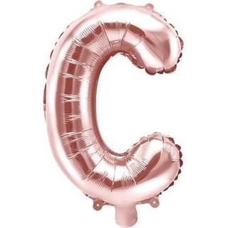 1 stk. Folieballon Bogstav C rose guld 35 cm - Perfekt til festlig dekoration