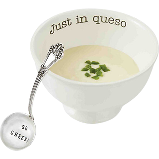 Mudderpie lige i queso dip s?t hvidt