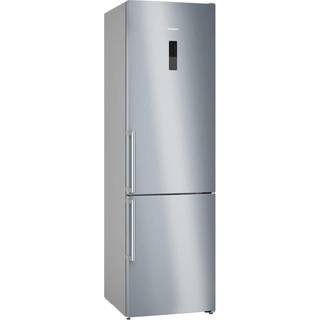 Siemens Køle-/fryseskab 203 x 60 cm Fingeraftrykafvisende børstet stål , Total noFrost KG39NAIBT iQ500