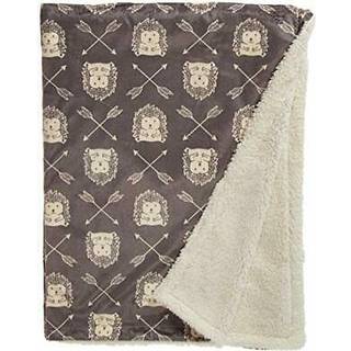Hudson Baby Unisex Baby Plush Mink og Sherpa Blanket Hedgehog En st?rrelse