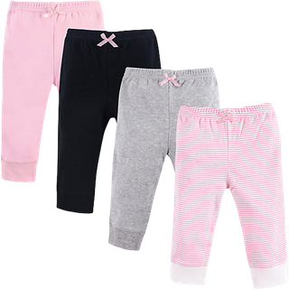 LUVABLE FROWNS UNISEX BABY BOMULL PANTS LJUS PINRE STRIPE 6-9 MÅNADER