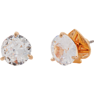 Kate Spade New York Gold Tri Prong Crystal Studs - Gold