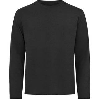 RESTERÃDS langærmet bambus t-shirt i sort til herre