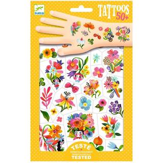 Tatoveringer - Farvestrålende blomster