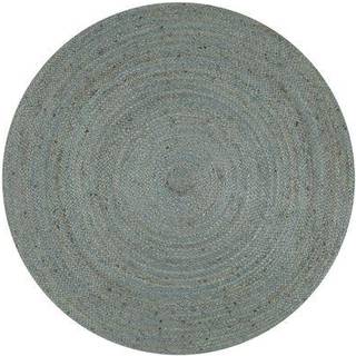 Håndlavet Tæppe Jute Rund - 120 cm / Olivengrøn