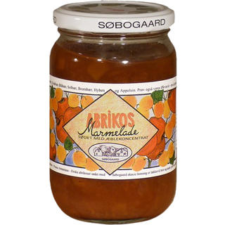 Søbogaard Abrikosmarmelade sødet m æble Ø - 400 g