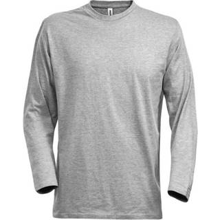 FRISTADS® Acode GRÅMELERET Heavy Oekotex® T-Shirt L/Æ (190 g/m²) Str. 2XL