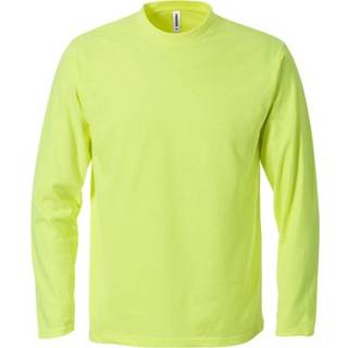 Fristads 100242 Acode T-shirt med lange ærmer / Arbejds T-shirt Lys gul S