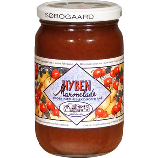 Hybenmarmelade sødet m.æble Økologisk - 390 g