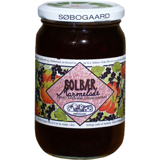Søbogaard Solbærmarmelade sødet m.æble Ø - 390 g