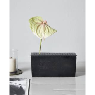 House Doctor Flow vase, firkantet, sort
