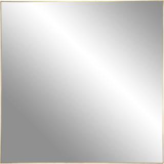 Jersey, spejl med ramme i messing look 60x60 cm.