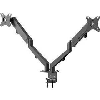 Neomounts by NewStar Neomounts DS70-700BL2 mounting kit - full-motion adjustable dual arm - for 2 LCD displays - black
