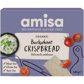 Knækbrød med boghvede glutenfri Økologisk - 120 gram - Organic Amisa