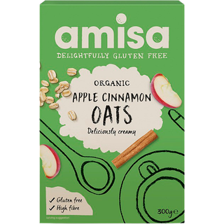 Glutenfri Havreflager med æble og kanel, øko - 300 Gram - Mindst holdbar til : 19-10-2025