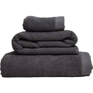 Kosta Linnewäfveri 410059 cotton/linen towel Dark Grey 70x130 cm