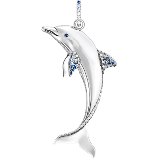 Thomas Sabo PE932-644-1 Anhänger Delfin mit blauen Steinen