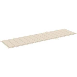 hynde til liggestol 200x50x3 cm oxfordstof cremefarvet