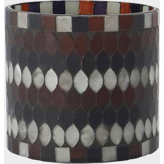 House Doctor Mosa Candle Holder Brown 10x10 Cm - Lysestager Glas Brun - 209511000