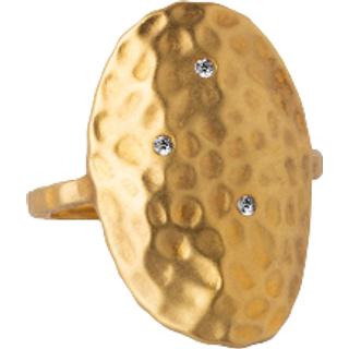 Enamel Zola Ring 18 kt. Forgyldt Sølv R59GM-50 - Dame - 925 Sterling Silver