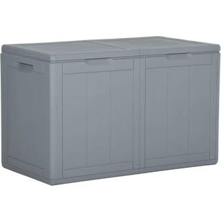 Opbevaringsboks Til Haven Pp-Rattan - Brun / 180 l / Lameldesign